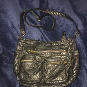 Black Target Over the shoulder hand bag